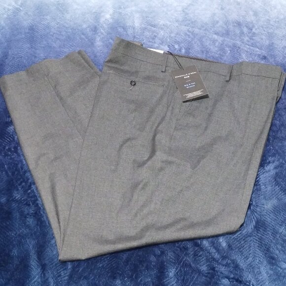 Shaquille O'Neal Big & Tall XLG Grey Stretch Dress Pants Retail $150.00. - Picture 2 of 6